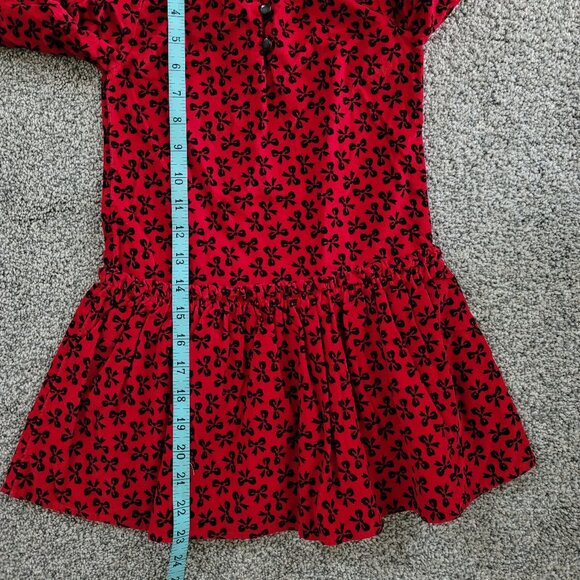 Baby Gap Girls Red Dress with Black Bows 4T , Great for the Holidays! - Picture 5 of 6